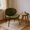 Green, variant on Homy Casa Modern Low Accent Chair for Bedroom Reading Corner, Comfy Small Desk Chair, Green