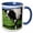 Blue/White, variant on 3drose, Netherlands, North Holland. Dutch Cows in Field., 11oz Magic Transforming Mug