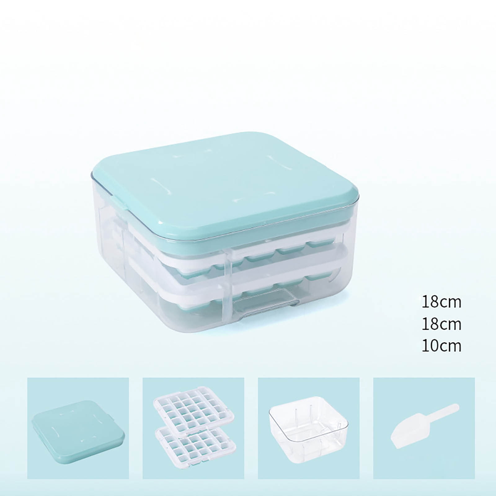 Food Grade Ice Tray For Easy Release Versatile For And Summer Drinks For Home Use Garnish Tray with Freezer Bottom Stainless Ice Cubes for Take 5 Candy Bar Ice Container for Freezer round Ice Trays