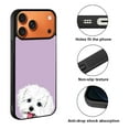 thumbnail image 2 of WIRESTER Shockproof Soft Rubber Cover Case for Apple iPhone 17 Pro Max 6.9" 2025, Animal Maltese Dog On Pastel Lilac Background, 2 of 5