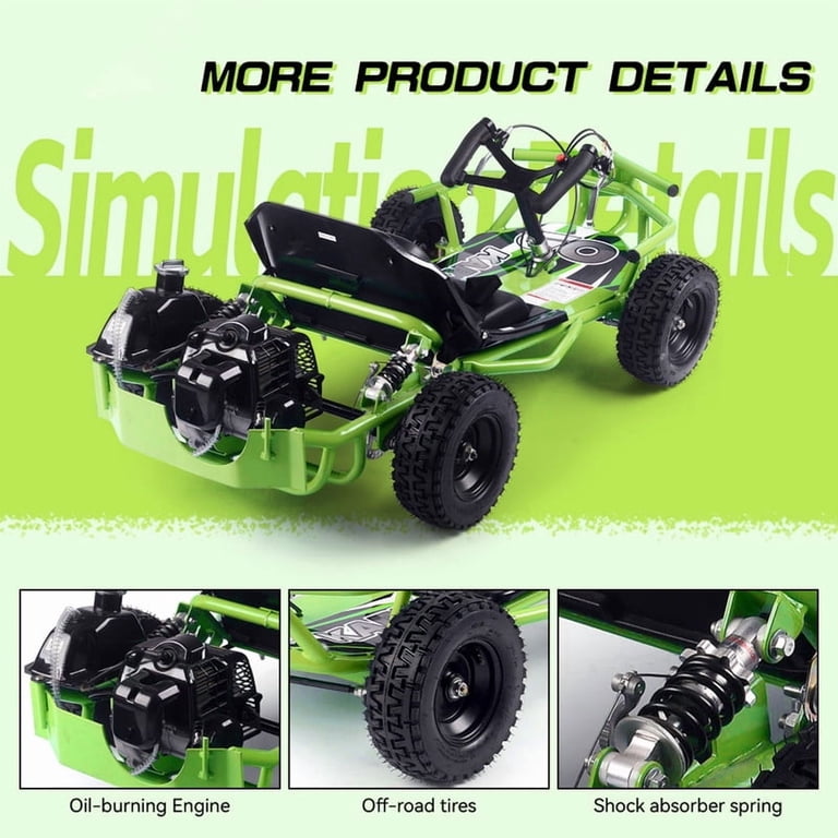 SAY YEAH Gas Go Kart,Sturdy Steel Frame Go Kart for Kids 8+,20mph