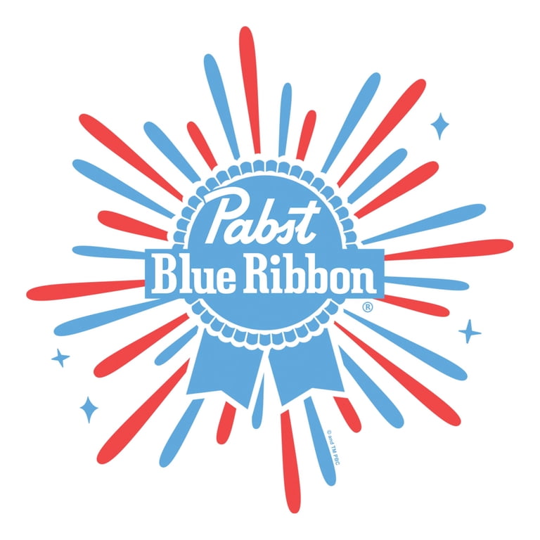 Mens Pabst Blue Ribbon Brewing Fireworks Sweatshirt - Walmart.com