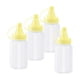 thumbnail image 5 of Botellas pequeñas para apretar, contenedor de almacenamiento de alimentos portátil, botellas para condimentos, 4 Uds. Botella amarilla, 5 of 8