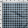 thumbnail image 3 of oneOone Cotton Cambric Dusty Blue Fabric Check Sewing Craft Projects Fabric Prints By Yard 56 Inch Wide-PB, 3 of 6