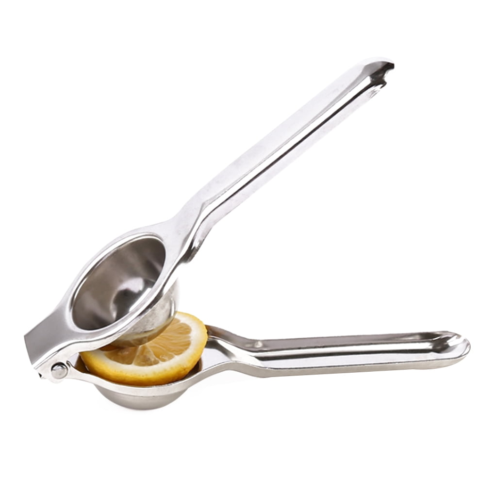 MGE Manual Citrus Press Citrus Lemon Lime Fruit Juicer With Collecting Container Stainless Steel Lemon Squeezer