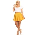 thumbnail image 4 of Moa Collection Women's Solid Casual A-Line Skater Mini Skirt, 4 of 5
