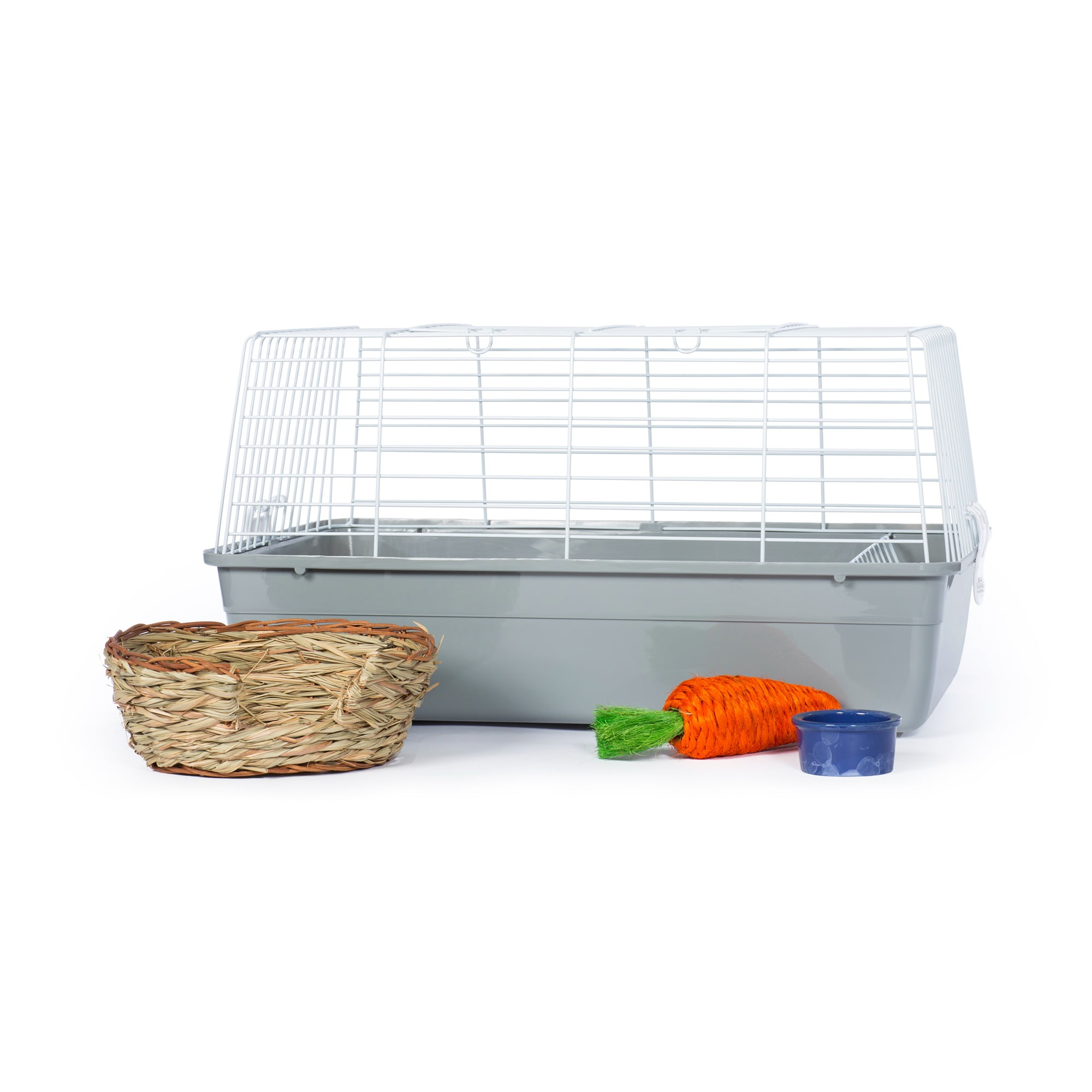 Prevue Pet Products Bella Rabbit Cage Kit - Gray for Small Animals 527-KIT