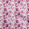 thumbnail image 1 of oneOone Tissu Jersey Coton Rose Blush Mignon Matériel de Robe Tissu Imprimé au Mètre 58 Pouces de Large, 1 of 4