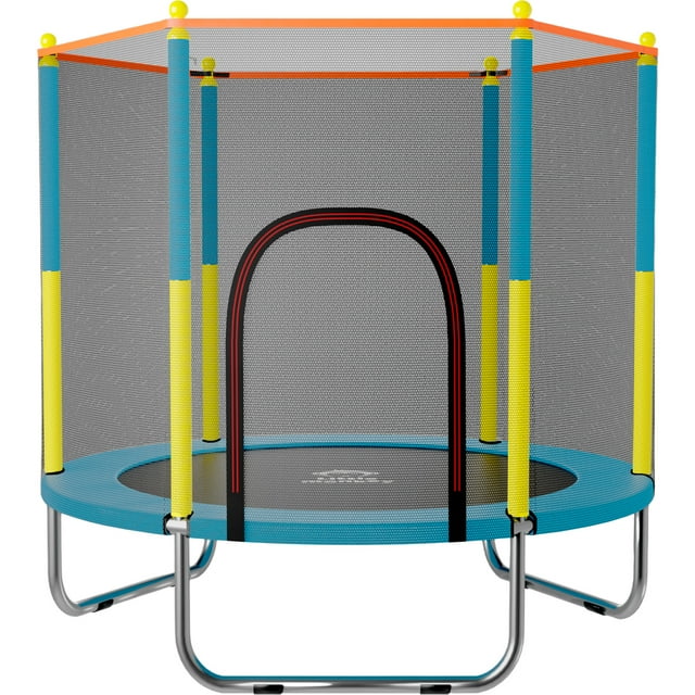 Brincolín Infantil Little monkey Trampolin Tumbling azul con Red de Seguridad