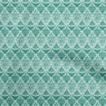 thumbnail image 1 of oneOone Polyester Spandex Teal Green Fabric Asian Leaves Sewing Craft Projects Fabric Prints By Yard 56 Inch Wide, 1 of 4