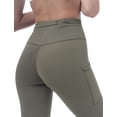 thumbnail image 5 of Allsense Women's High-Waited Leggings - Tummy Control with Zipper Pocket, Olive Green, Small, 5 of 6