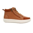 thumbnail image 2 of Propet Women's Kasia High-Top Side-Zip Sneaker Tan Leather - WCA006LTAN, 2 of 6