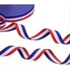 thumbnail image 3 of Stripes Fabric Grosgrain Ribbon for Badge Medal Patriotic and Gift Wrapping, 1 Inch, 50 Yard (Blue/Red/White), 3 of 4