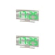 thumbnail image 1 of Reloj despertador LED Billuyoard termómetro multifuncional superficie curva decoración de calendario de tiempo Luz blanca/verde 2Conjunto, 1 of 6