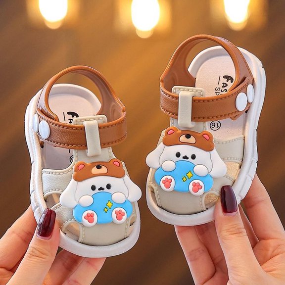 Hifoo Girls Sandals Open Toe Patchwork Toddlers Breathable Lightweight Casual Outdoor Summer Shoes Everyday Wear And School Relaxed Fit Kids Footwear