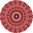 thumbnail image 1 of Ahgly Company Indoor Round Patterned Bean Red Area Rugs, 7' Round, 1 of 6