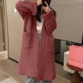 thumbnail image 4 of Cardigan Sweaters for Women Long Sleeve Open Front Knitted Sweater Coat with Pockets Womens Cardigan Sweaters, 4 of 5