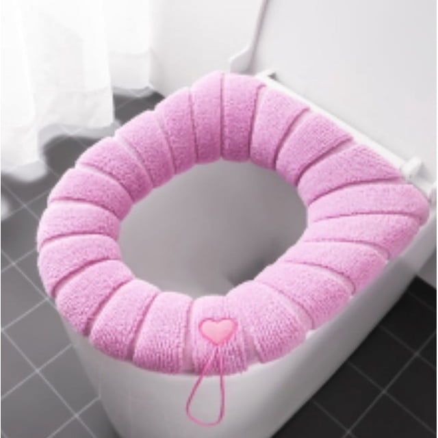 Almohada Del Asiento Del Inodoro Diseo Espesado Four Seasons, Cubierta De Asiento Del Inodoro Tejida Para Mayor Comodidad, Ideal Para Familias Que La Usen En Los Baos Para Obtener Calor, UKHBMC