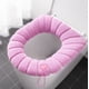 thumbnail image 1 of Funda de asiento de inodoro caliente - Alfombra de baño de punto acrílico, funda antideslizante lavable de 44x36 cm, cojín grueso y suave para mayor comodidad, 1 of 6