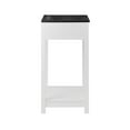 thumbnail image 3 of Sink Vanity Cabinet, White Black, Wood, Hotel Bedroom Bathroom, Modern Contemporary HB34055, 3 of 9