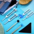 thumbnail image 3 of 4 Pack Tuning Fork Set(128 Hz,256 Hz,512 Hz,528 Hz)with Tuning Fork Hammer for Sound Healing Sound Vibration Tools, 3 of 7
