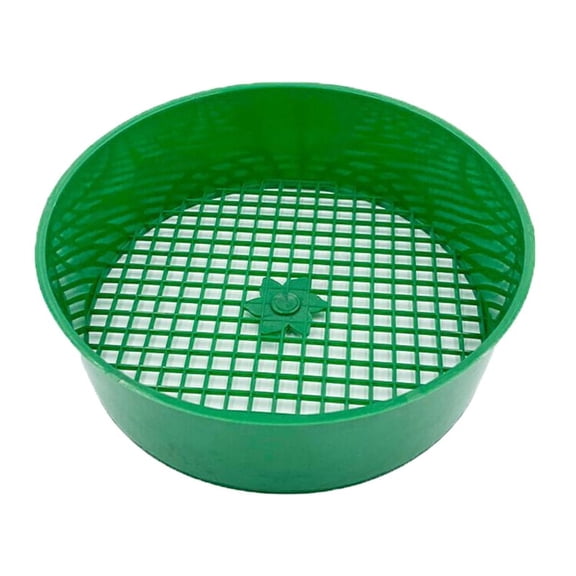 Sieve Garden Soil Pan Sifting Sifters Filter Sand Plastic Round Riddle Garden