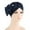 Navy, variant on IROINNID Women's Solid Floral India Muslim Ruffle Head Scarf Head-wear Wraps Turbans Beanie Cap Head-wraps,Yellow