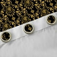 thumbnail image 4 of Feelyou Gold Dream Catcher Curtains Pack of 2 (52x84 Each), Damask Flower Window Curtains, 4 of 6