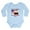 Sky Blue, variant on CafePress - Made In America With Bulgarian Parts Body Suit - Long Sleeve Cotton Baby Bodysuit