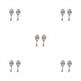 thumbnail image 1 of Jumpingount 1 Pair Small Rhinestone Ear Studs Wife Jewelry Decoration Personalized Anniversary Gifts Daughter Birthday Holiday Earrings Type2 NO2 Jumpingount CBP214525, 1 of 6
