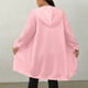 thumbnail image 4 of HongQid Women's Zip Up Hoodies Long Sleeve Long Tunic Sweatshirts Oversized Casual Waffle Fall Jacket Coat with Pocket, 4 of 5