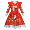 thumbnail image 1 of PMVFHDE Robes Filles Enfant Noël Fête Danse Enfants Robe de Noël pour Célébrations et Rouge, 3-4 Ans, 1 of 3
