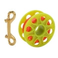 thumbnail image 4 of 30M Scuba Diving Reel Scuba Diving Finger Spool with Double Ended Bolt Snap Clip Fluorescent Orange WireYellow, 4 of 14