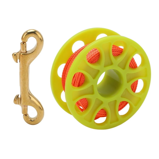 Carrete de buceo, carrete de buceo de 30 m, diseño acampanado, carrete de dedo de alto rendimiento