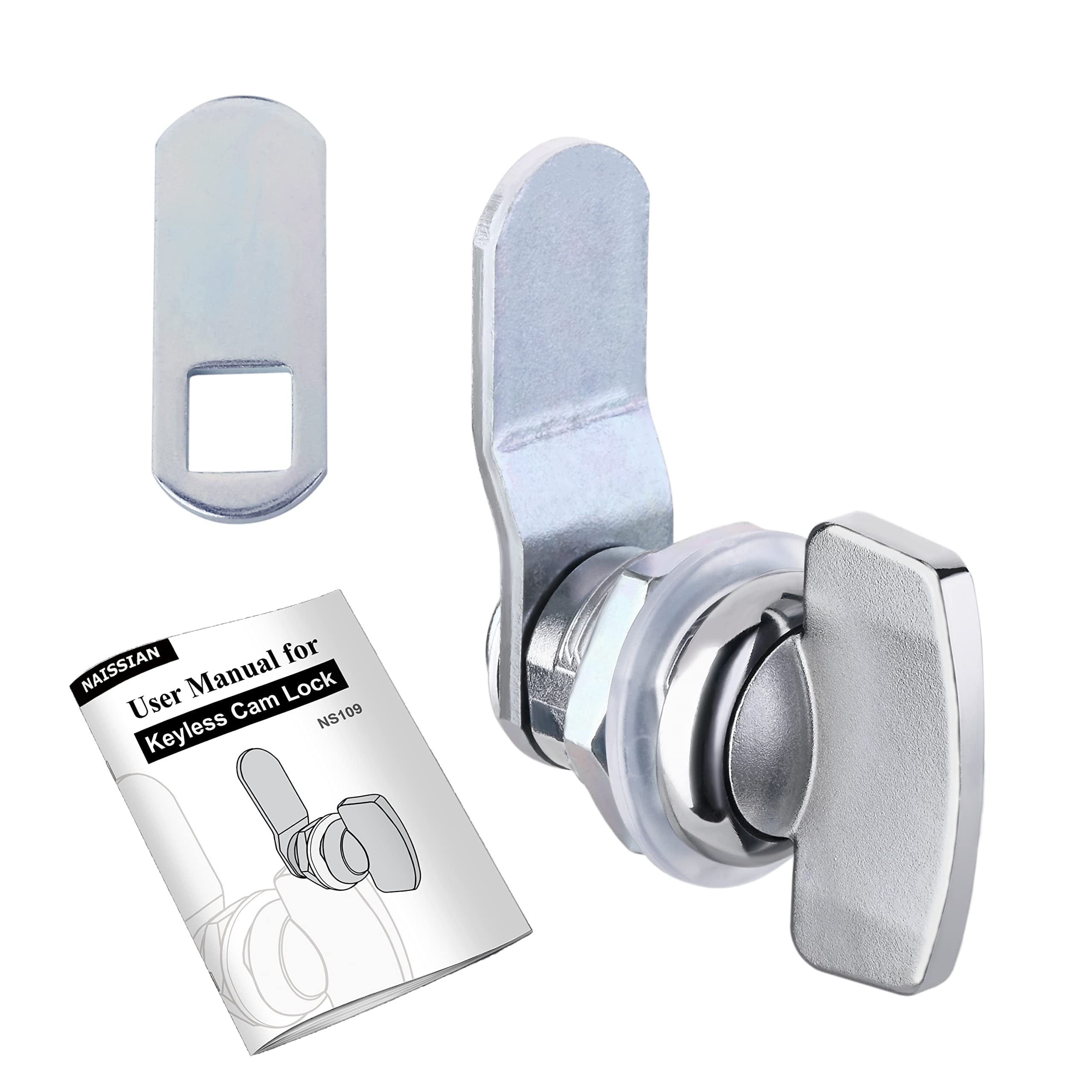5/8 Inch Thumb Lock,RV Compartment Latch,Shower Door Lock Latch Keyless