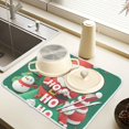 thumbnail image 2 of Yayeee Dish Drying Mat for Kitchen Counter 16" x 18" Microfiber Super Absorbent Coffee Decorative Pad, Cute Christmas Pattern, 2 of 9