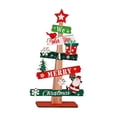 thumbnail image 3 of Adorno de escritorio de árbol de Navidad de madera, centro de mesa estético coleccionable Estilo A, 3 of 9