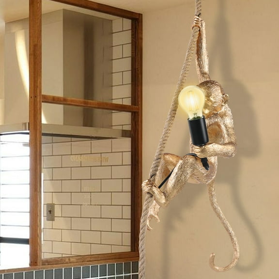 Led Monkey Chandelier Ceiling Lamp Pendent Lamp E27 W/1 Set X Screws 72cm