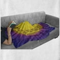 thumbnail image 6 of Purple Mandala Soft Flannel Fleece Throw Blanket, Geometry Themed Print Flower of Life Motif with Purple Shade Rays, Cozy Plush for Indoor and Outdoor Use, 50" x 70", Multicolor, by Ambesonne, 6 of 6