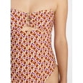 thumbnail image 5 of Time and Tru Women's and Women's Plus Cut Out Bandeau One Piece Swimsuit, Sizes XS-3X, 5 of 6