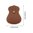 thumbnail image 3 of Púa de guitarra de acero inoxidable para músicos - Regalo personalizado para su hijo por cumpleaños, Navidad y graduación con estuche de cuero para guardar, 3 of 4