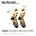 thumbnail image 2 of Haiem Cute Panda Sunflower Pattern Crew Socks – Soft & Durable Moisture-wicking Socks, Stay-Up Fit for Business, Work, and Casual Wear Size 5-11, 2 of 6