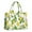 Yellow Lemon Fruit, variant on Large Capacity Tote Bag,Yellow Lemon Slices DarkBlue Pattern Handbag Fashion Luxury Tote Bag,15.7"x13"x 5.1" Inches,Laptop Compatible