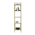 Better Homes & Gardens Nola Narrow Bookcase, Gold Finish