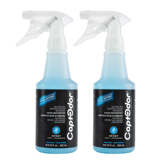 Spray destructor de olores deportivo Captodor 500 ml (2 botellas de 500 ml)