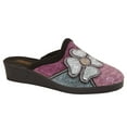thumbnail image 2 of Sleepers Womens Kimberly Flower Trim Mule Slippers, 2 of 3
