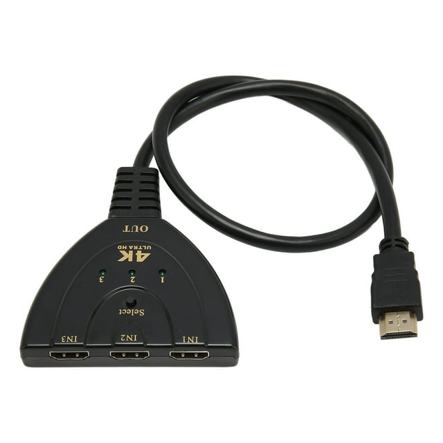 Oubit HD Multimedia Interface Splitter,4K HD Multimedia Interface HD Multimedia Interface Switcher Port HD Multimedia Interface Hub Selector Exceptional Value