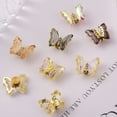 thumbnail image 5 of Milue Pack of 5 Spinning Nail Art Jewelry Charms Crystal Rhinestones 3D Butterfly, 5 of 21