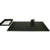 Rustic Black Leather 3-Piece Desk Set