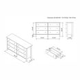 thumbnail image 5 of Bowery Hill Commode Transitionnelle en Bois à 6 Tiroirs, Wengé, 5 of 5